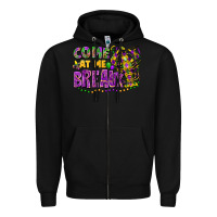 Black come at me breaux Zipper Hoodie - FaDigitalArtStudio
