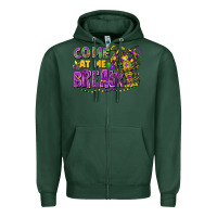 Sports Green come at me breaux Zipper Hoodie - FaDigitalArtStudio