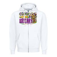 White come at me breaux Zipper Hoodie - FaDigitalArtStudio