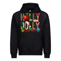 Black holly jolly teacher Urban Hoodie - NancyCooperArtShop