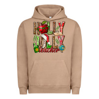 Pigment Burro holly jolly teacher Urban Hoodie - NancyCooperArtShop