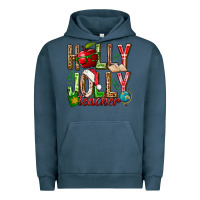 Pigment Midnight Navy holly jolly teacher Urban Hoodie - NancyCooperArtShop