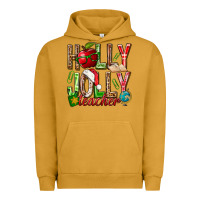 Pigment Peanut Butter holly jolly teacher Urban Hoodie - NancyCooperArtShop