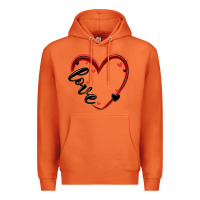 Carrot valentines day heart Premium Hoodie - MaliasSmallBusiness
