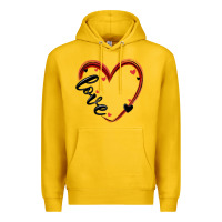 Lemon valentines day heart Premium Hoodie - MaliasSmallBusiness