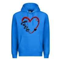 True Royal valentines day heart Premium Hoodie - MaliasSmallBusiness