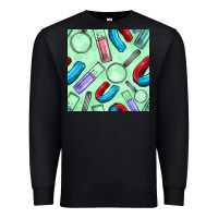 Black sciences seamless pattern Premium Sweatshirt - BundleAndBundleShop