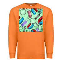 Carrot sciences seamless pattern Premium Sweatshirt - BundleAndBundleShop