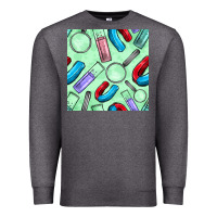 Charcoal Heather sciences seamless pattern Premium Sweatshirt - BundleAndBundleShop