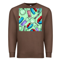 Chestnut sciences seamless pattern Premium Sweatshirt - BundleAndBundleShop