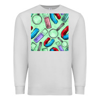 Dove Grey sciences seamless pattern Premium Sweatshirt - BundleAndBundleShop