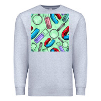 Heather Grey sciences seamless pattern Premium Sweatshirt - BundleAndBundleShop