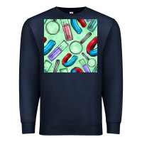 Navy sciences seamless pattern Premium Sweatshirt - BundleAndBundleShop