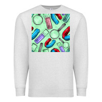 Oatmeal Heather sciences seamless pattern Premium Sweatshirt - BundleAndBundleShop