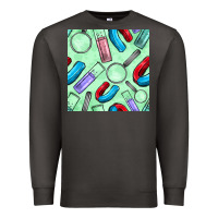 Smoke sciences seamless pattern Premium Sweatshirt - BundleAndBundleShop