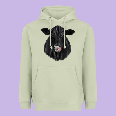 Black Angus Heavyweight Hoodie Designed By Jahusdesignshop