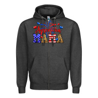 Charcoal Heather American mama Zipper Hoodie - Neo Western