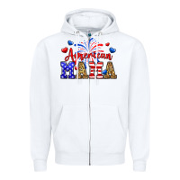 White American mama Zipper Hoodie - Neo Western