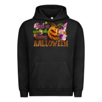 Pigment Black just a girl who loves halloween Urban Hoodie - NancyCooperArtShop