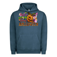 Pigment Midnight Navy just a girl who loves halloween Urban Hoodie - NancyCooperArtShop