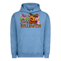 Pigment Pebble Blue just a girl who loves halloween Urban Hoodie - NancyCooperArtShop