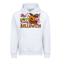 White just a girl who loves halloween Urban Hoodie - NancyCooperArtShop