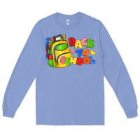 Colony Blue back to school with school bag Long Sleeve Tee - texasbilliewilder