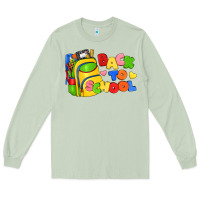Matcha back to school with school bag Long Sleeve Tee - texasbilliewilder