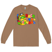Toasted Coconut back to school with school bag Long Sleeve Tee - texasbilliewilder