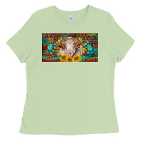 Matcha merino ram license plate Ladies Tee - BarkalooDesign