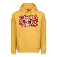 Mustard valentine vibes Premium Hoodie - MaliasSmallBusiness