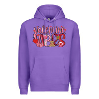 Purple valentine vibes Premium Hoodie - MaliasSmallBusiness