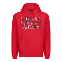 Red valentine vibes Premium Hoodie - MaliasSmallBusiness