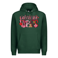 Sports Green valentine vibes Premium Hoodie - MaliasSmallBusiness