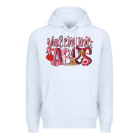 White valentine vibes Premium Hoodie - MaliasSmallBusiness