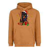 Meerkat black cat meowy christmas Heavyweight Hoodie - AdoDesignShop