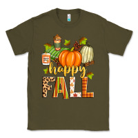 Army Green happy fall Classic Tee - Zillion Design Studio