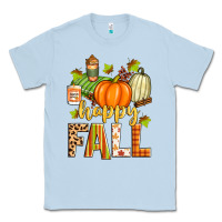 Dusty Blue happy fall Classic Tee - Zillion Design Studio
