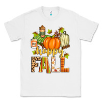 White happy fall Classic Tee - Zillion Design Studio