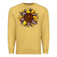 Antique Gold sunflower leopard Premium Sweatshirt - JahusDesignShop