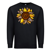 Black sunflower leopard Premium Sweatshirt - JahusDesignShop