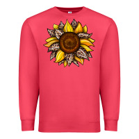 Cardinal sunflower leopard Premium Sweatshirt - JahusDesignShop