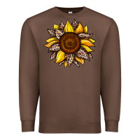 Chestnut sunflower leopard Premium Sweatshirt - JahusDesignShop