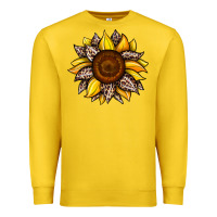 Lemon sunflower leopard Premium Sweatshirt - JahusDesignShop