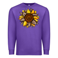 Purple sunflower leopard Premium Sweatshirt - JahusDesignShop