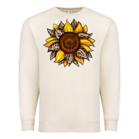 Sandshell sunflower leopard Premium Sweatshirt - JahusDesignShop