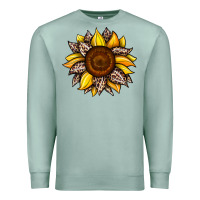 Seafoam sunflower leopard Premium Sweatshirt - JahusDesignShop