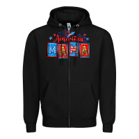 Black American mama Zipper Hoodie - Neo Western