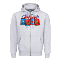 Heather Grey American mama Zipper Hoodie - Neo Western