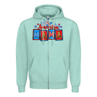 Seafoam American mama Zipper Hoodie - Neo Western
